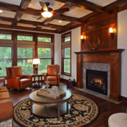 living with fireplace