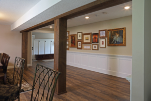 Long newly remodeled corridor 